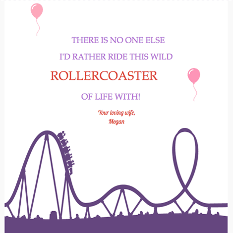 Valentine's Day Rollercoaster eCard